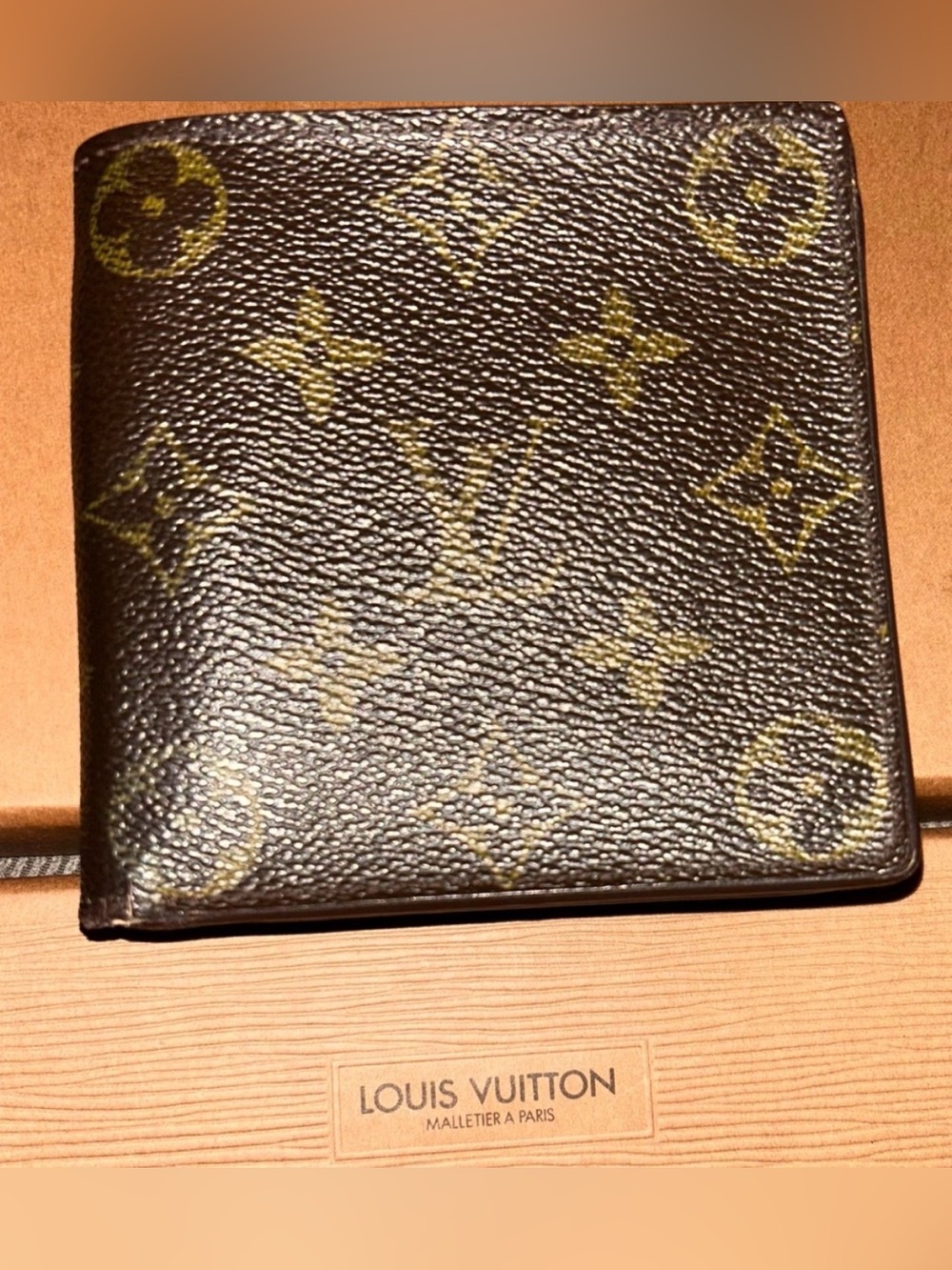 Louis Vuitton Monogram Canvas Men's Wallet in Brown and Gold